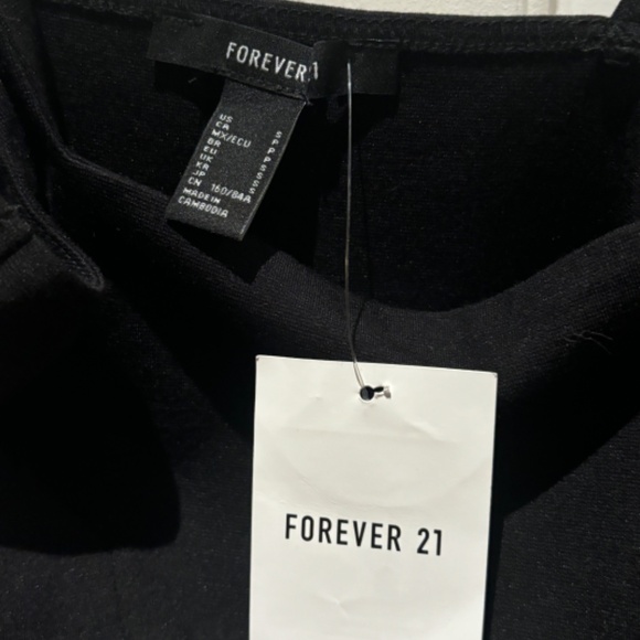 Forever 21 black body suit size small never worn - Picture 3 of 5